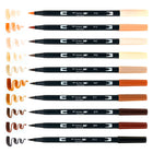 Tombow Dual Brush Pen, Portrait, 10/Pack-Brush Tip works like a Paint Brush to create fine, medium or bold strokes