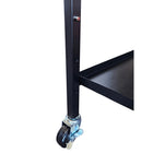 Eddie's Folding Retail Utility Cart with Locking Drawer - 48" W x 20" D-Enhanced Mobility: Equipped with 3" swivel casters, including two locking wheels, the cart ensures easy maneuverability and stability on various surfaces, accommodating movement in busy environments