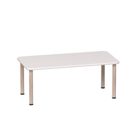 Beleduc Santino Rectangular Classroom Table - 120 L x 60 W cm - White-Square table for schools, daycares, playrooms and homes