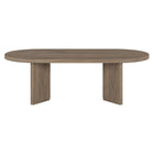 Hudson&Canal Alma 48"W Oval Coffee Table - Antiqued Grey Oak-Table is made of high-quality and durable MDF materials