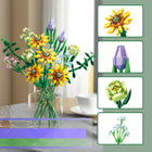 Contixo Sunflower Bouquet Flordal Collection Building Block Set - 975 Pieces-Embrace the joy of crafting your own sunflower masterpiece with the Contixo Sunflower Bouquet Building Block Set. Immerse yourself in the world of endless possibilities, where creativity and beauty intertwine to create a truly remarkable experience. Let your imagination flourish as you embark on a journey that celebrates the everlasting allure of sunflowers