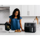 Ninja Foodi 6-in-1 8-qt. 2-Basket Air Fryer with DualZone Technology - Black-Two 4 qt. cooking baskets for 8 qt. capacity