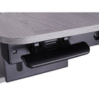 Rocelco 32" Sit-To-Stand Adjustable Height Desk Riser with Easy-Lift Handles - Grey-No assembly required - Simply remove from box and place directly on existing desktop