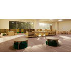 Mitybilt Mini Huddl Table Set with Ottomans-Ottomans upholstered in high resiliency fire retardant vinyl