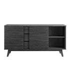 Modway Render 63" Sideboard Buffet Table TV Stand - Charcoal-8