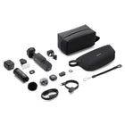 DJI Osmo Pocket 4 3-Axis Stabilized 4K Handheld Camera Creator Combo with Mic 3 and Wide-Angle Lens-240-Min Battery Life & 107GB Internal Storage Record longer with up to 4 hours of power and fast charging (80% in 18 mins). Plus, 107GB of built-in storage means you're always ready to capture, even without an SD card