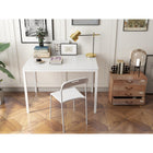 Can-Bramar Glassara Writing Desk - White-This desk easily matches rooms of all types of styles and will add a stylish appearance to your setting