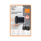 Evry 30W USB-A & USB-C Wall Charger - Black-6