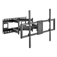 TygerClaw 60" to 120" Heavy Duty Full-Motion TV Mount-The free-tilting design allows for easy forward or backward adjustments, giving you the perfect viewing angle while reducing glare