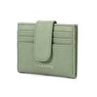 Champs Iconic Snap Cardholder - Green-Front Snap closure