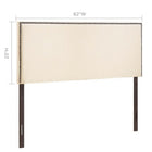 Modway Region Nailhead Upholstered Queen Headboard - Ivory-Elegant, expansive design
