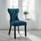 Modway Silhouette Dining Side Chair - Azure-Dense Foam Padding for Comfort
