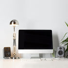 Kanto YU2 Powered Desktop Speakers with Built-in USB DAC - Matte Black - 2 Pack-100W Peak Power (50 Watts Total RMS), AC 100V - 240V 50/60 Hz universal power supply