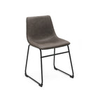 Brassex Caden Visiting Chair - Set of 2 - Vintage Brown-Includes: 2 dining chairs