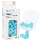 BIOS Living - Tapered Foam Bulk Box - Blue - 60 Pack-Suitable for concerts, sleeping, working, studying and travel