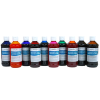 Handy Art Washable Liquid Watercolors - 8oz - 10 Color Basic Kit-Ideal for watercolor painting and tinting and dying craft materials