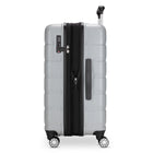 Travelpro Odyssey 24" Medium Check-In Hardside Luggage - Spinner - Cloud Grey-Patented PowerScope handle locks in two positions to accommodate users of different heights