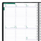 Blueline 2027 13-Month 5-Day Project Timanager with Twin-Wire Binding - 11" x 8-1/2" - Black-Entire right page has ruled spaces for action items and personal notes