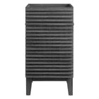 Modway Render 18" Bathroom Vanity Cabinet - Charcoal-Fixtures Not Included