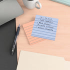 Staples Lined Ultra Sticky Notes - 4" x 4" - Stardust Collection - 6 Pack-Stardust Collection features professional colours
