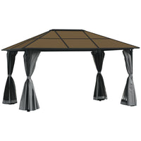 Outsunny Marquee Outdoor Patio Gazebo Party Tent Shelter - 10' x 13' - Grey-Large and deluxe design is great for impressing your guests and providing enough shelter for garden parties, BBQs, gatherings etc 