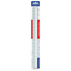 STAEDTLER Scale - Triangular - Ruled - 12"-12-inch triangular scale in Staedtler's student series is ideal for students of architecture