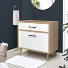 Modway Maverick 36" Bathroom Vanity Cabinet Sink Basin Not Included - Oak/White-Assembly Required