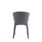 Manhattan Comfort Conrad 20.47" Mid-Century Modern Woven Tweed Upholstered Dining Chair - Grey - Set of 2-21.26" L x 23" W x 30.71" H