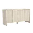 Manhattan Comfort Novara 60" Contemporary 4-Door Sideboard - Whitewashed Oak-Multi-functional design works as a sideboard, buffet, or media console