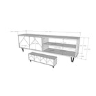 Nexera Slim 72" TV Stand With 4-Doors - Black-7
