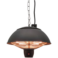 Westinghouse 1500-Watt Outdoor Hanging Infrared Electric Patio Heater - Black-Perfect for gazebos, pergolas porches and anywhere that you can hang a heater from. Ideal for relaxing or entertaining in your room or backyard.