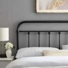 Modway Sage Metal King Headboard - Black-Modern Farmhouse Style