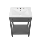 Modway Altura 24" Bathroom Vanity - Grey/White-MDF and Particleboard Construction