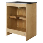 Modway Appia 24" Bathroom Vanity - Oak/Black-Adjustable Shelf
