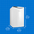 Danby 4.4 cu. ft. Contemporary Classic Compact Fridge - Pearl White-Glass shelves