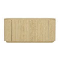 Manhattan Comfort Olivia 60" Modern Sideboard - Natural Oak-Modern Sideboard and Buffet Stand for Dining Room and Living Room Use