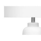 Monarch Specialties 26" H Table Lamp - Cream Ceramic / Ivory / Cream Shade-Assembled dimensions: 15 in. L x 15 in. W x 25.5 in. H. base: 7 in. L x 7 in. W x 14.5 in. H. shade: 15 in. L x 15 in. W x 10 in. H