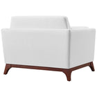 Modway Chance Upholstered Fabric Armchair - White-Machine Washable Covers