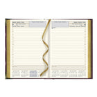 Brownline 2027 Executive Appointment Book Daily Planner with Sewn Binding - 7-1/8" x 4-7/8" - Assorted Colours - Trilingual-Telephone and address section