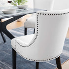Modway Marquis Fabric Dining Chair - White-Dense Foam Padding
