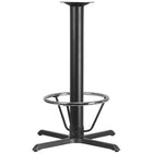 Flash Furniture Chrome 33"W x 33"L Bar Height X-Base, Black (XUT3333BAR4CFR)-Restaurant Table Base