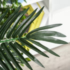 Outsunny 4' Artificial Tropical Palm Tree with Lifelike Leaves - Green-Low maintenance required 
