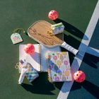Studio Oh! Medium Spiral Notebook - 5-3/4" x 8-3/4" - Lined - 80 Sheets - Pickleball Rally-Pages lie flat when open