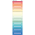 Teacher Created Resources File Storage 10 Pocket Chart - 14" x 58" - WaterColour-Perfect for organizing student files, file-folder games, forms, and other paperwork