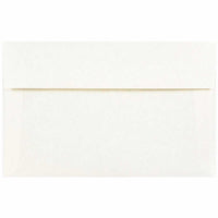 JAM Paper A10 Parchment Invitation Envelopes - 6" x 9.5" - White Recycled - 50 Pack -Colour: White, Envelopes feature a marbled parchment finish for an elegant touch