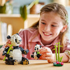 LEGO Creator Wild Animals Panda Family - 626 Pieces-The 2 panda toys, 2 orca figures and 2 penguin toys all have posable body parts