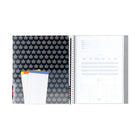 Hilroy Hockey Canada One Leaf Notebook - 10-1/2 H x 8-5/8" W - White-Poly Pocket