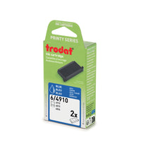 Trodat SWOP Pad - 6/4910 - Blue - 2 Pack-Replacement ink pad for Trodat 4910 self-inking stamp