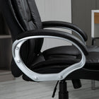 Vinsetto High Back Executive Office Chair with Padded Armrests-PU leather surface for durability and require low-maintain