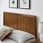 Modway Alana Wood Queen Platform Bed with Splayed Legs - Walnut-Assembly Required